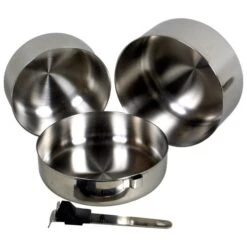 Basic Nature Biwak Edelstahl 1 Kochset - Pot