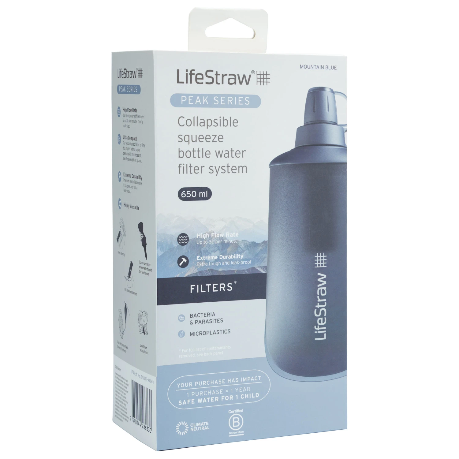 Lifestraw Peak Gravity Filter With Storage Bag - Water Filter 5 Lifestraw Peak Gravity Filter With Storage Bag - Water Filter - Image 3