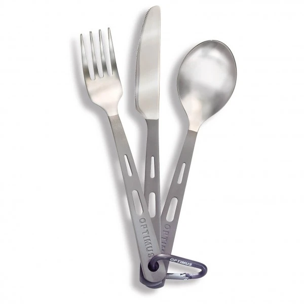 Optimus Titanium Besteck Set 3-Teilig 3 Optimus Titanium Besteck Set 3-Teilig
