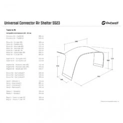 Outwell Universal Connector Air Shelter - Tent Extension -Primus Camping outwell universal connector air shelter tent extension detail 9
