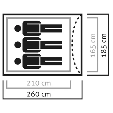 SALEWA Litetrek Pro III Tent - 3-person Tent 4 SALEWA Litetrek Pro III Tent - 3-person Tent - Image 2