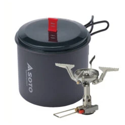 Soto Amicus W/ Igniter + New River Pot Combo - Gas Stove -Primus Camping soto amicus w igniter new river pot combo gas stove detail 3