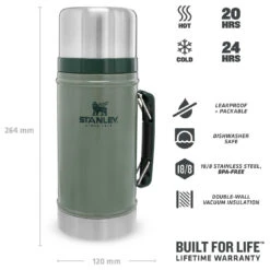 Stanley Classic Food Container 0,94 L - Food Storage 10 Stanley Classic Food Container 0,94 L - Food Storage -Primus Camping stanley classic food container 094 l food storage detail 4